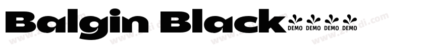 Balgin Black字体转换